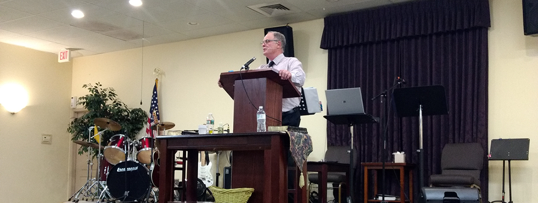 Pastor Ken Jarrie Preaching
